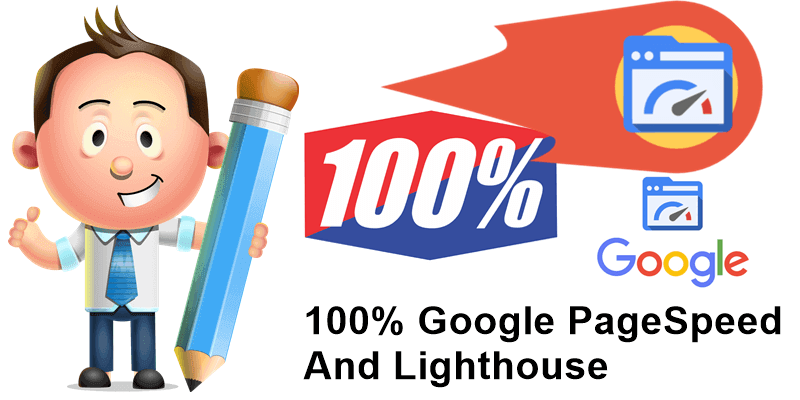 100% Google PageSpeed And Lighthouse