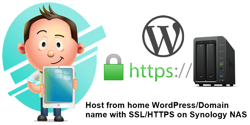 Host from home WordPress Domain name with SSL HTTPS on Synology NAS