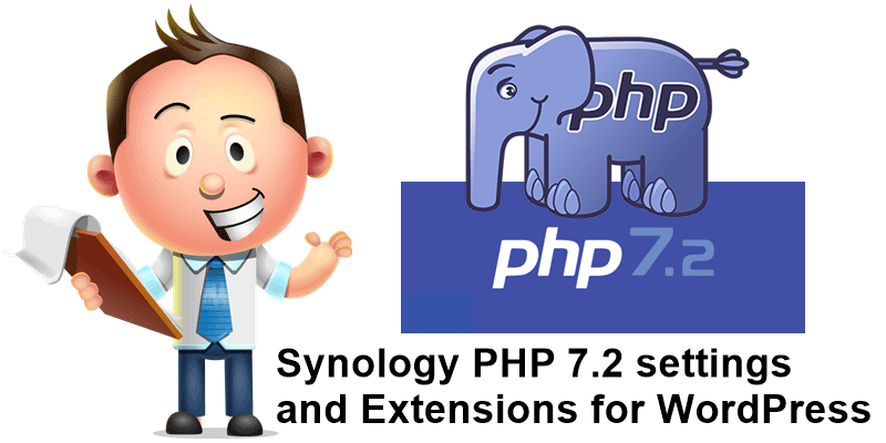 Synology PHP 7.2 settings and Extensions for WordPress