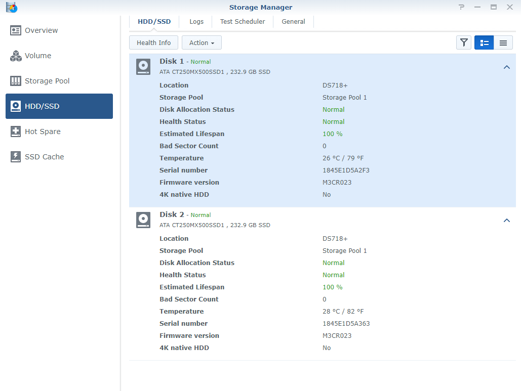 disk ssd cold