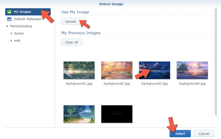 How to Change Background on Your Synology DSM NAS? – Marius Hosting