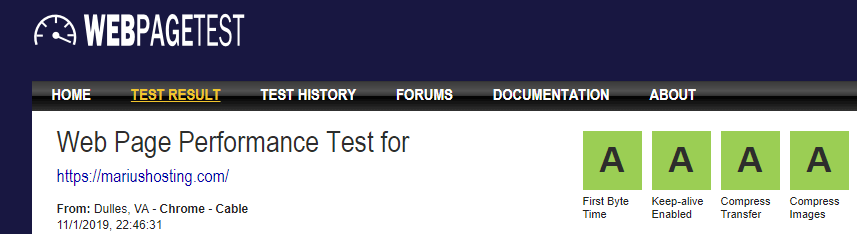 webpagetest