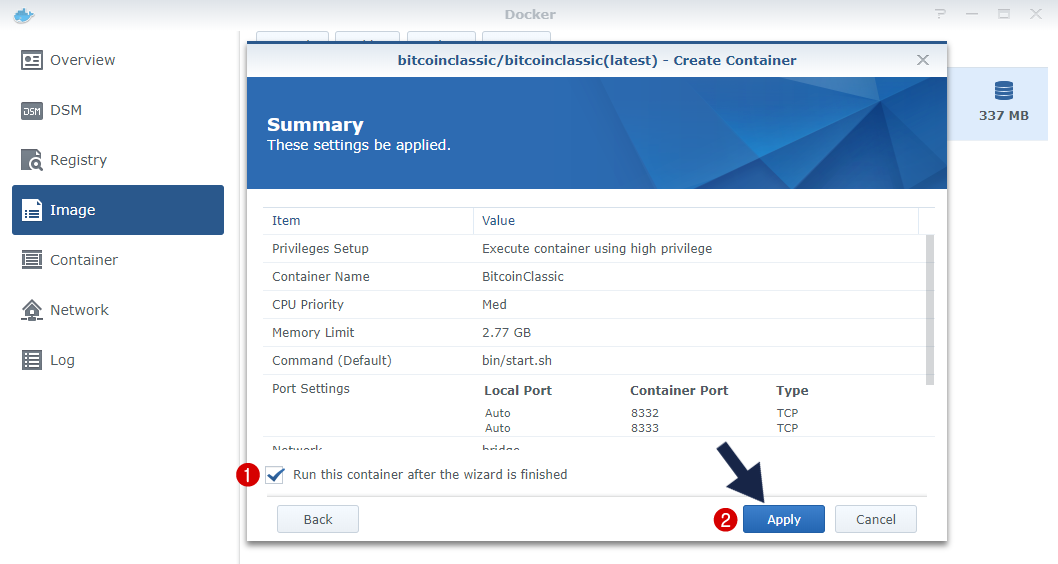 Running A Bitcoin Node On Synology Disk Station Manager