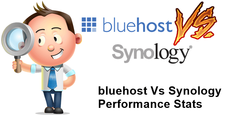 bluehost vs Synology Performance Stats