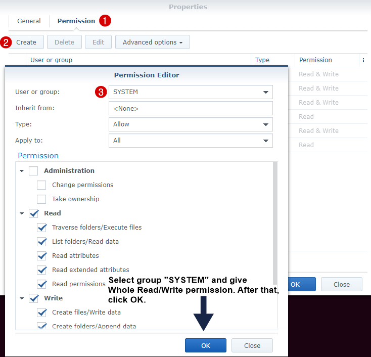 give appropriate permission to system phpmyadmin