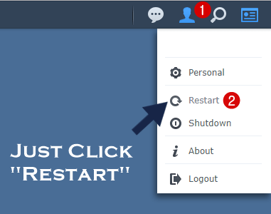 restart your synology Nas