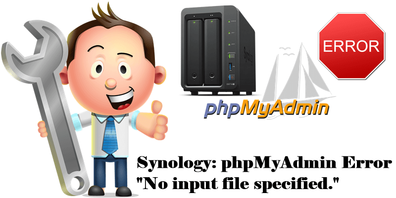 Synology-phpMyAdmin-Error-No-input-file-specified.