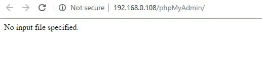 Synology phpmyadmin No input file specified error