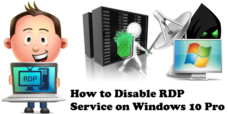 How to Disable RDP Service on Windows 10 Pro