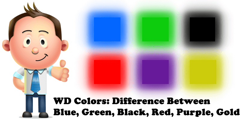 WD Colors Difference Between Blue, Green, Black, Red, Purple, Gold