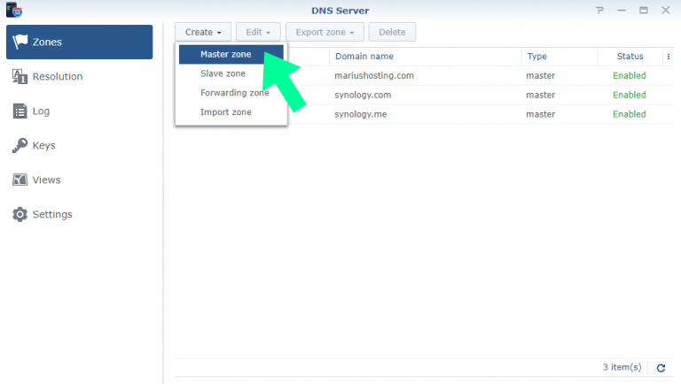 Synology dns server настройка