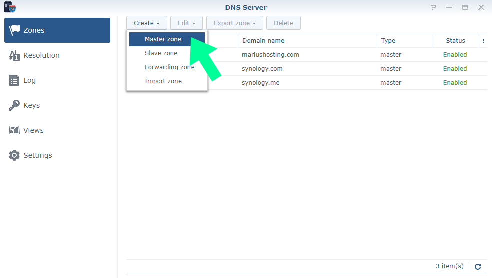 synology dns step 1