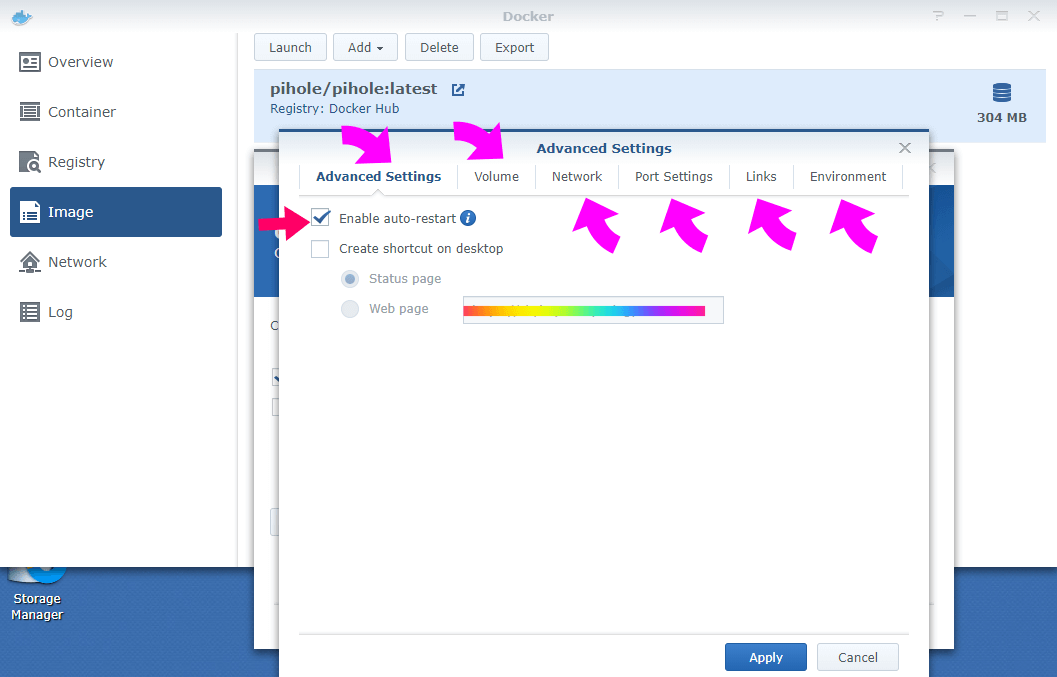 Synology docker download station