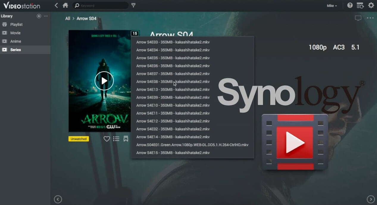 synology roku media player