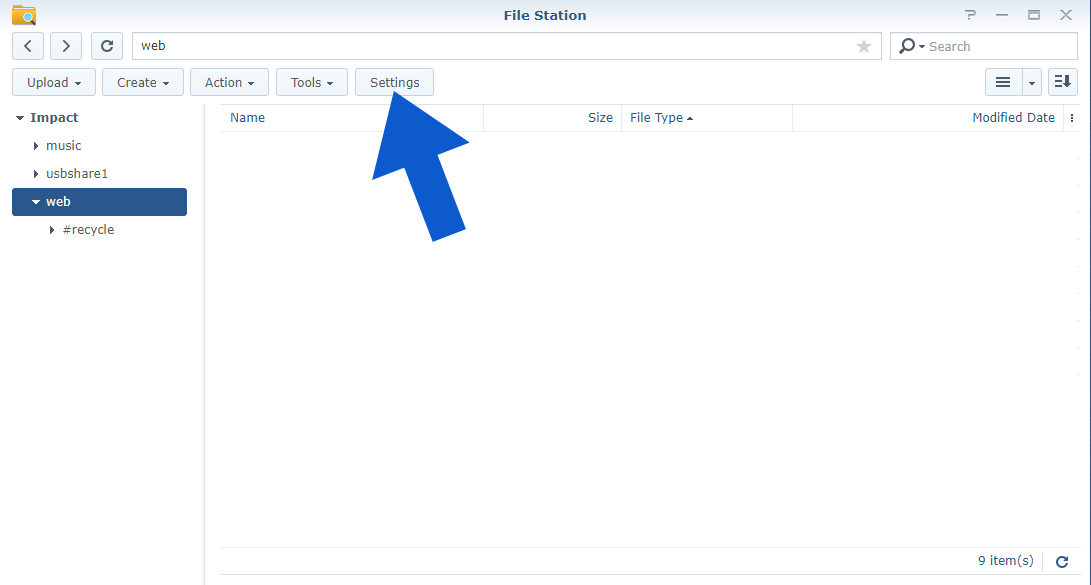 9 synology shared link settings