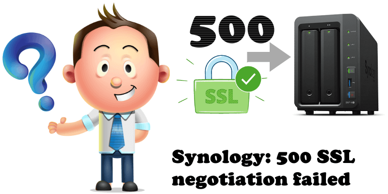 Synology 500 SSL negotiation failed