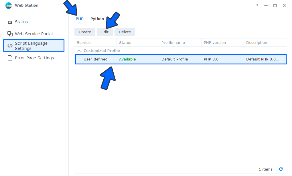 Synology hide PHP 1