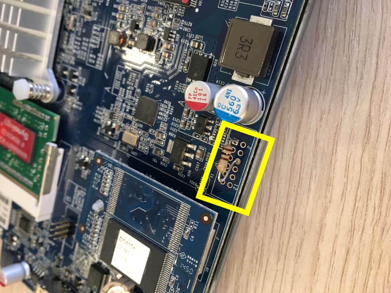 Synology change ohm resistor 2