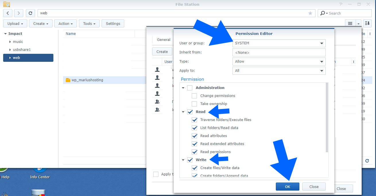 1 Synology WordPress error 404