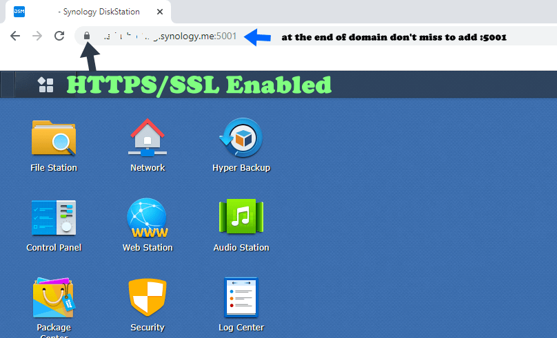 6 Synology Enable HTTPS work