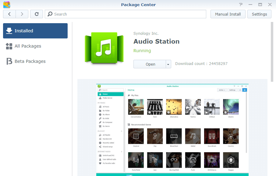 Audio station download synology
