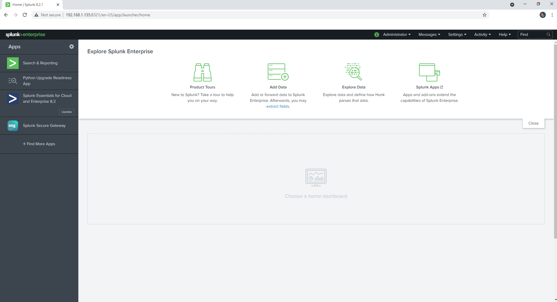 Splunk Synology NAS Set up 7