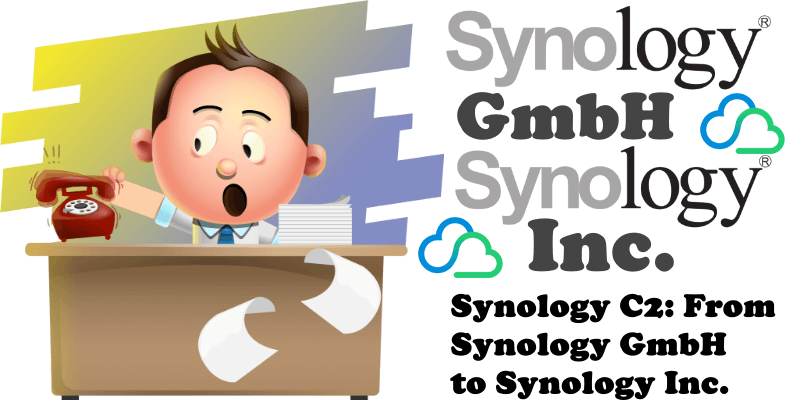 Synology C2 From Synology GmbH to Synology Inc.