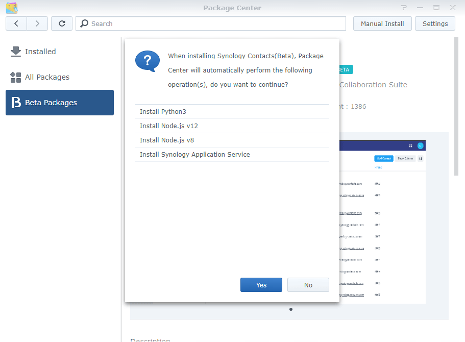 3 Synology Contacts