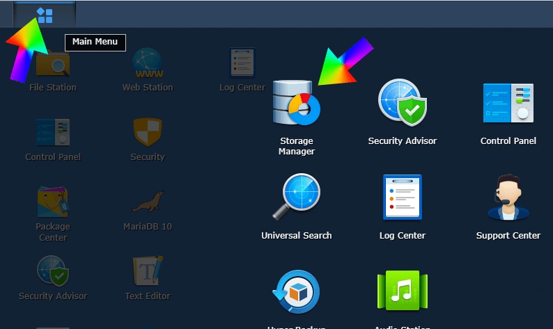 Storage Manager Synology