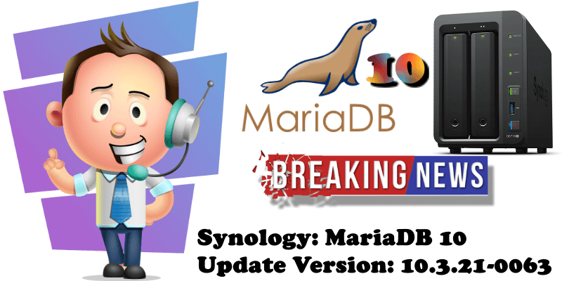 Synology MariaDB 10 Update Version 10.3.21-0063