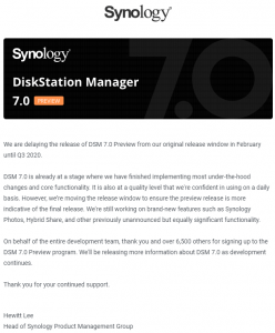 Synology DSM 7 Release Date and Rumors – Marius Hosting