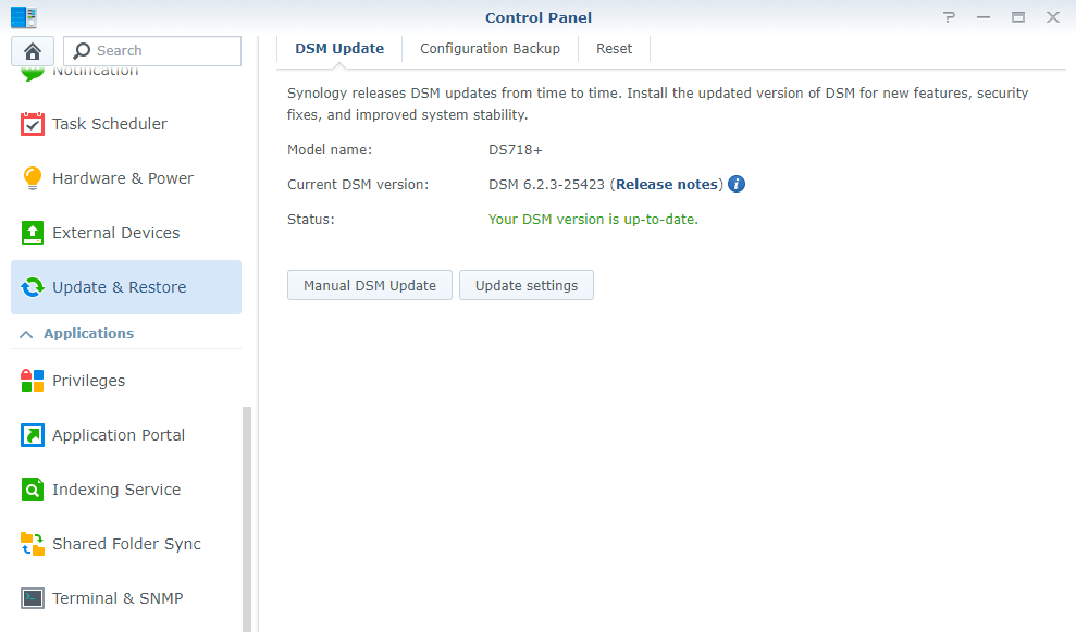 6.2.3-25423 final update synology