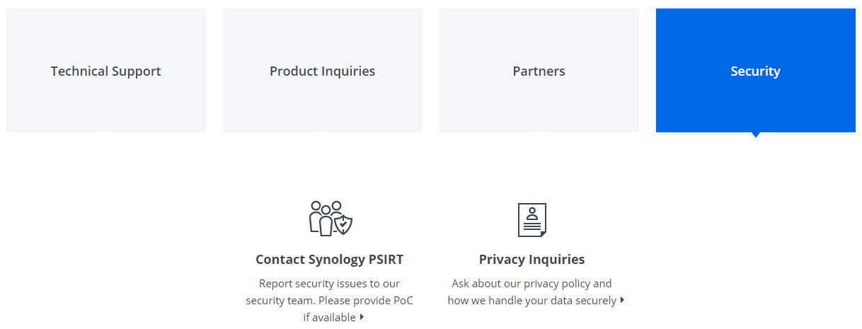 contact synology 4