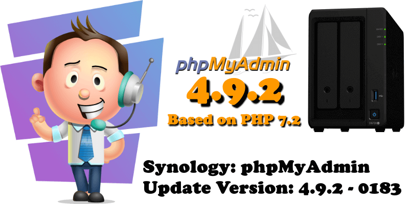 Synology phpMyAdmin 4.9.2 Update Version 4.9.2-0183