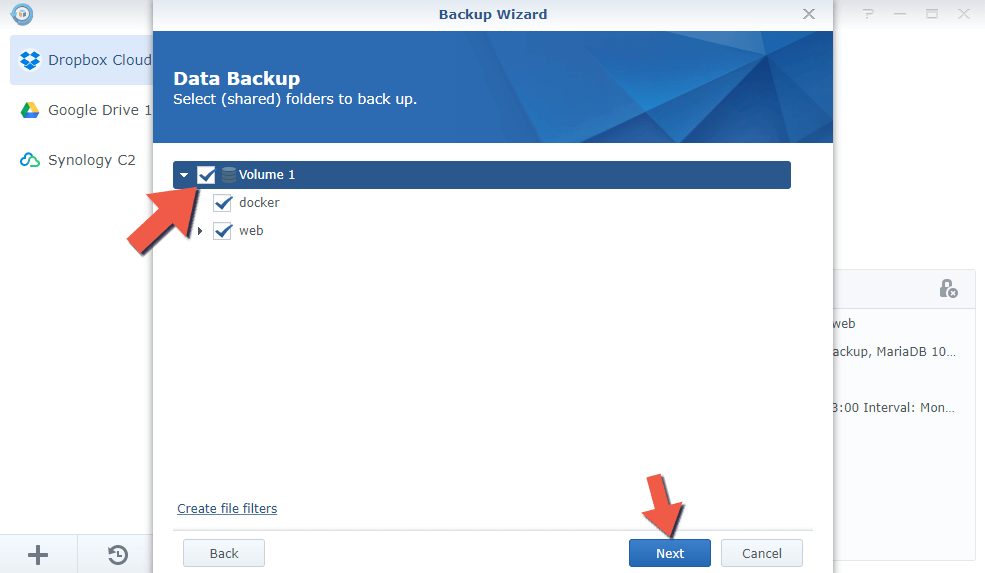 1.3 Synology Backup to Another NAS 1