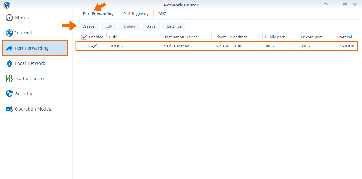 4 Synology NAS HOOBS setup HTTPS-SSL