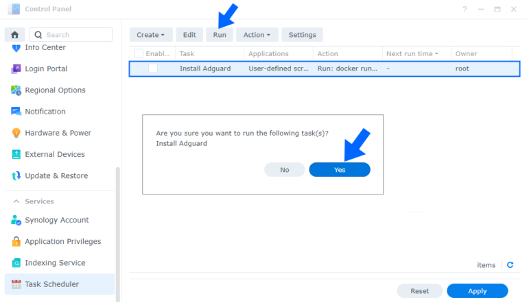 install adguard synology