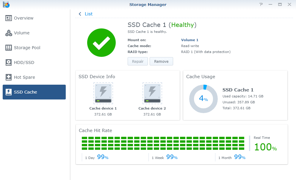 SSD cache SNV3400-400 Synology NAS