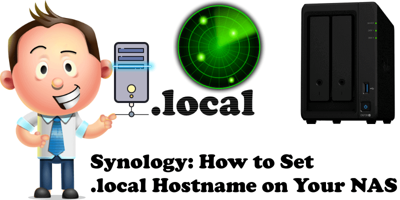 Synology How to Set .local Hostname on Your NAS