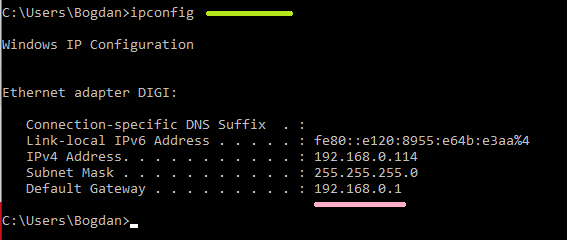 router IP address synology