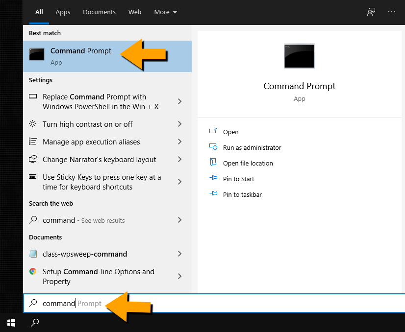 windows find command-prompt Synology NAS