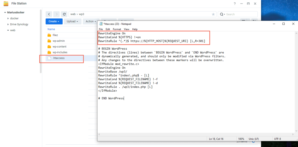 Synology: How to Automatically Redirect HTTP to HTTPS in WordPress ...