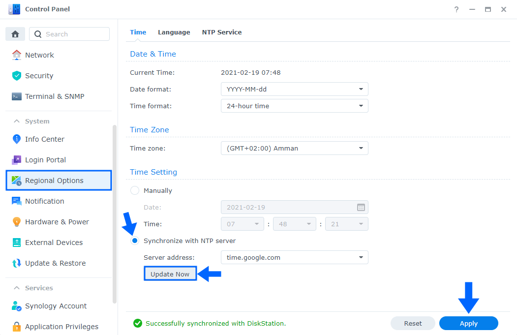 4 Synology Connection Failed. Please Check Your Network and Time Settings