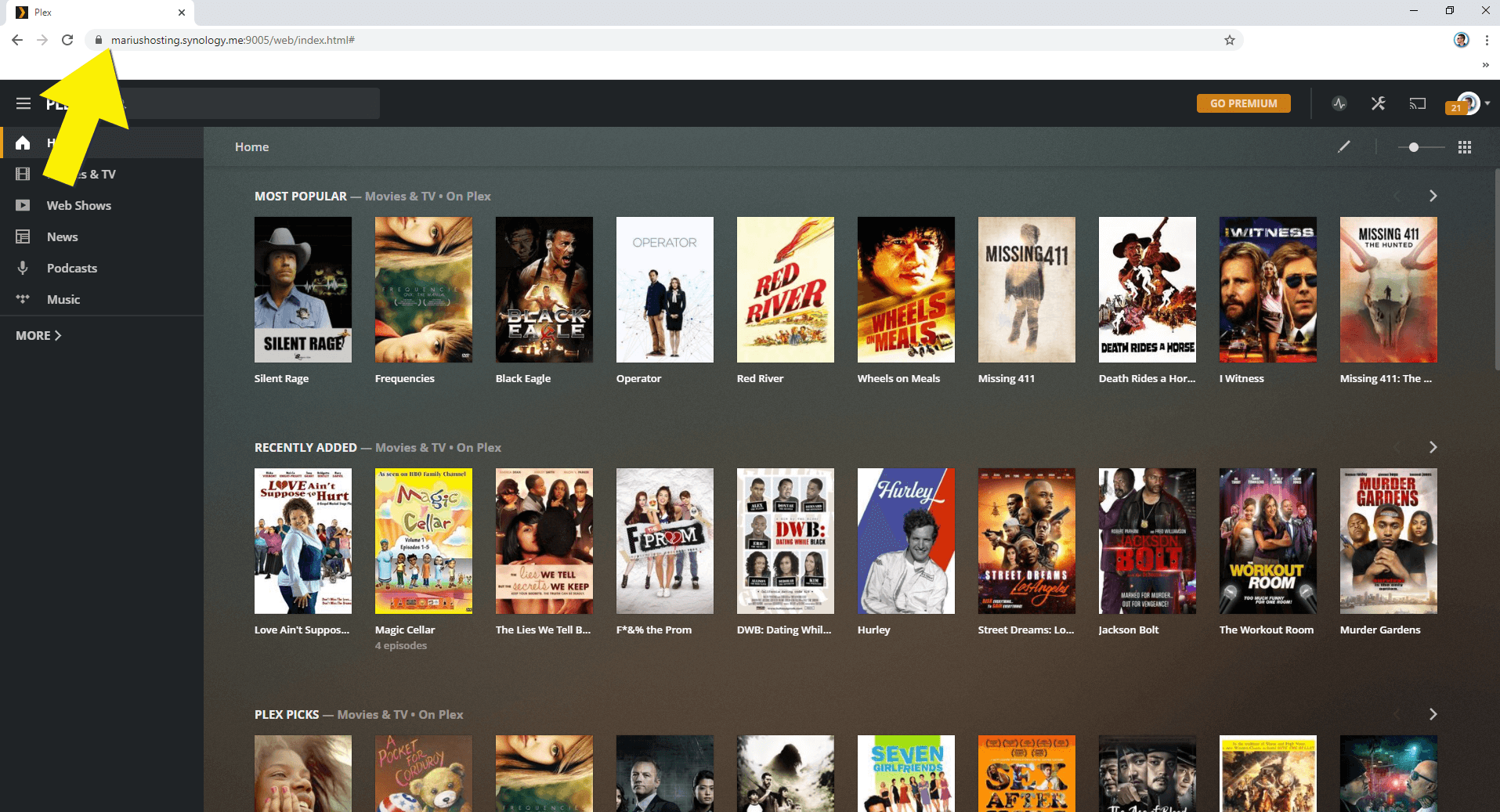 plex alternative synology