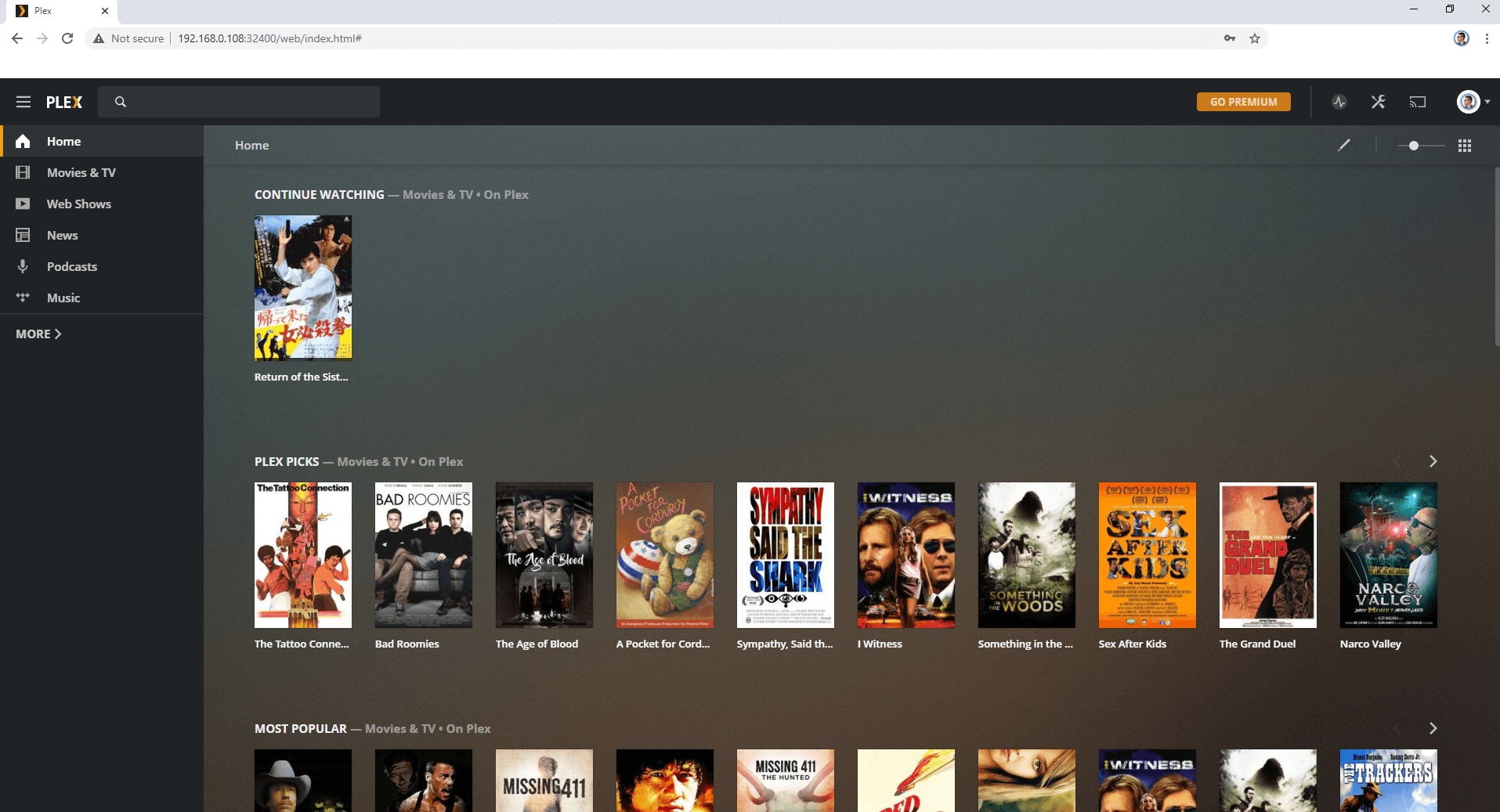 plex docker