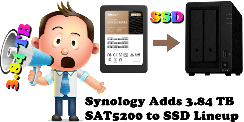 Synology Adds 3.84 TB SAT5200 to SSD Lineup