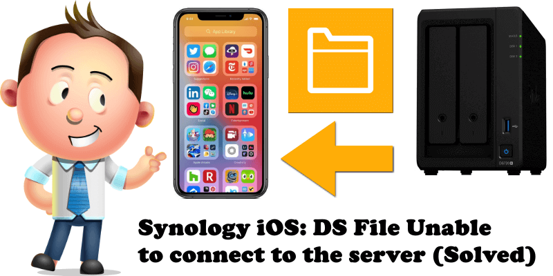 Synology iOS DS File Unable to connect to the server (Solved)