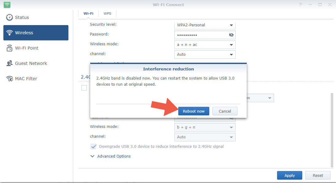 2 Synology RT2600ac disable tri-band