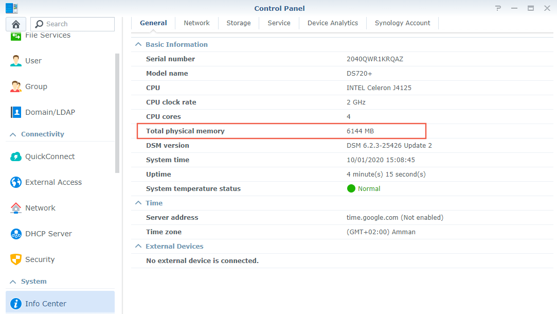 4 Synology Official RAM memory