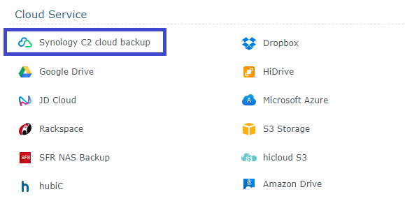 synology backup gmail